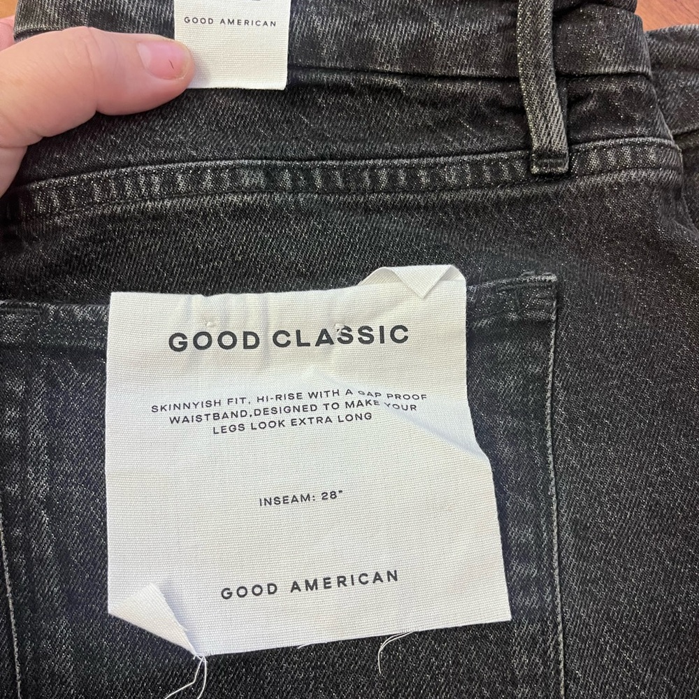 NWT Good American Good Classic Jeans | High Rise | Black | Size 32